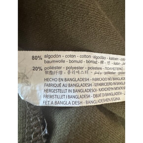 2/$30 Zara Trafaluc Medium Olive Green Flowy Long Sleeve Dress - Picture 12 of 13